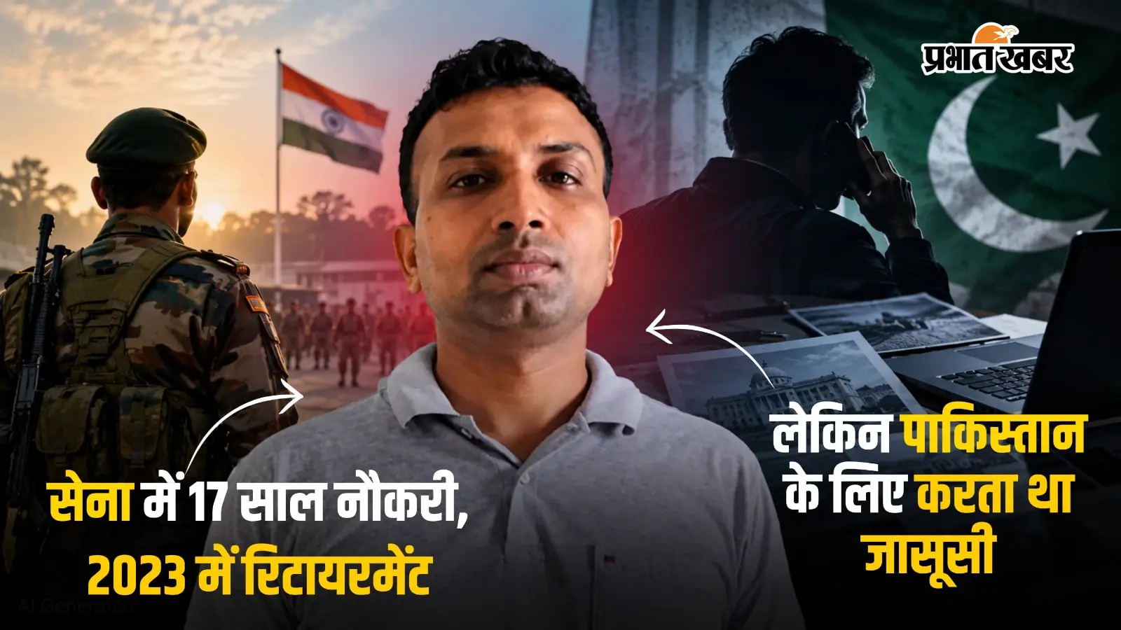पाकिस्तान के लिए जासूसी मामले में सेना का पूर्व कर्मी गिरफ्तार, असम पुलिस की कार्रवाई