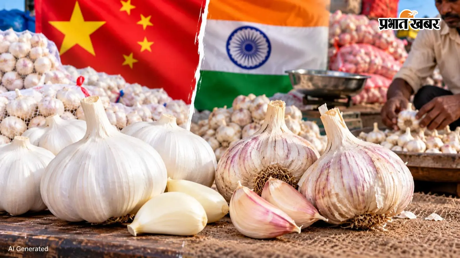 बिहार में संदिग्ध चाइनीज लहसुन की बरामदगी, सेहत के लिए है खतरनाक